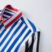 Men's Slim Fit Long Sleeve Shirt – Striped Color Block Design, Premium Tencel Cotton Blend, Everyday Casual Comfort_viptrois.com