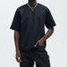 Men's Clothing New Solid Color Round Neck Short Sleeve Fashionable Casual Foreign Trade Men's All Match Tops_viptrois.com