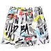 Men's Beach Shorts Loose And Quick-Drying Lined Swimming Trunks Men's Adult Hot Spring Leisure Shorts_viptrois.com
