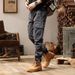 Men's Clothes Overalls Men's Autumn And Winter Outdoor Loose Bunched Feet Casual Pants Function Retro Long Pants_viptrois.com