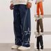 Men's Clothing Street Fashion Retro Casual Cuffed Trousers Men Cross Border Delivery_viptrois.com