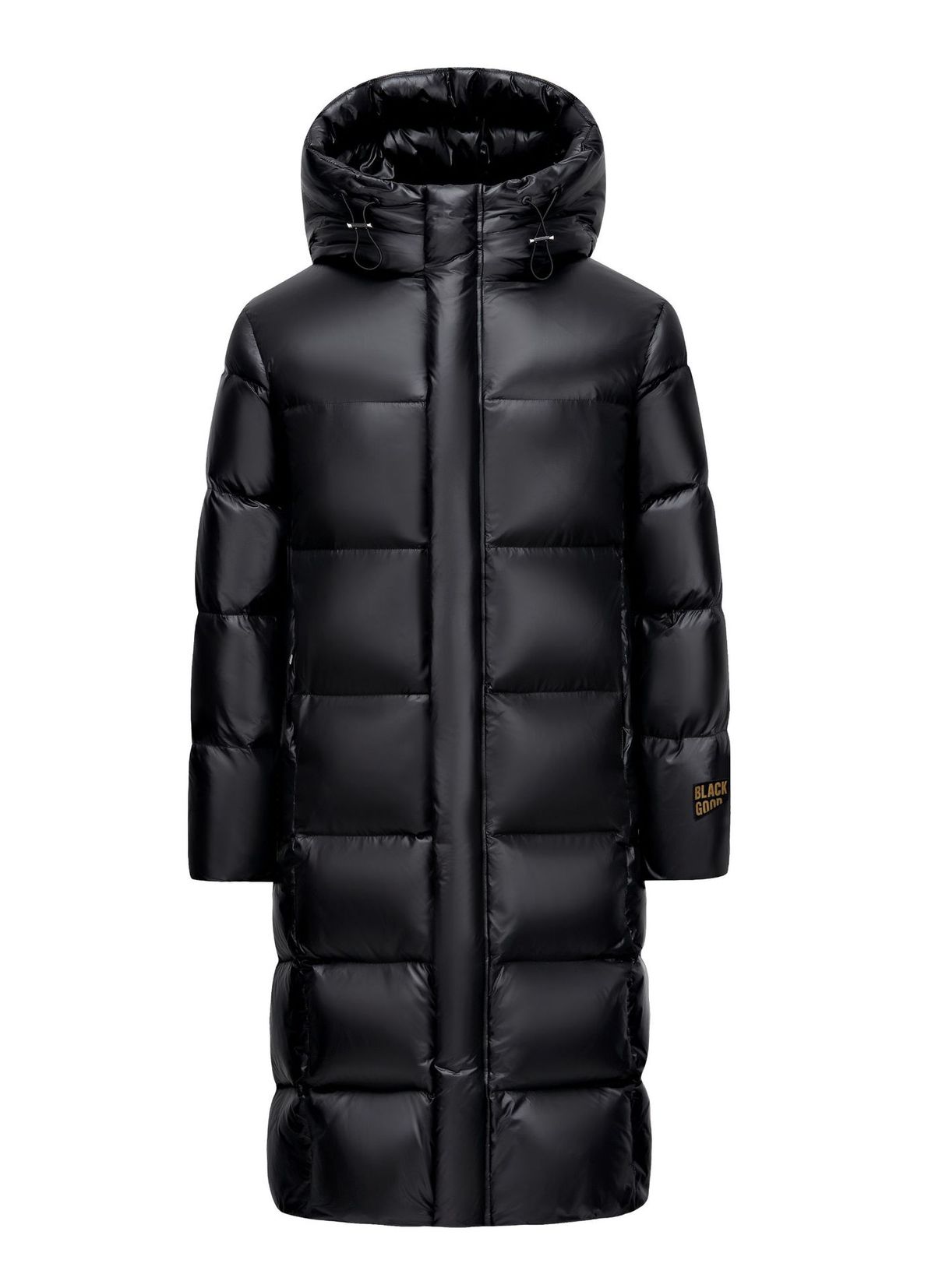Heavy-Duty Long Parka With 550FP White Goose Down – Extreme Cold Weather Coat For Men & Women (Windproof & Water-Resistant, Black/Red, S-3XL)_viptrois.com