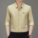 Autumn Popular Men's Long-sleeved Shirt Fashion Casual Middle-aged Long-sleeved Shirt Men's Clothing_viptrois.com