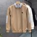 High-end Shirt Collar Long-sleeved Bottoming Shirt Sweater Men's Trendy Brand Spring And Autumn Top New Men's_viptrois.com