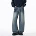 Men's Clothing Lightning Cat Whisker Washed Distressed Jeans For Men Autumn Trendy Retro Rivet Straight Pants American Casual Trousers_viptrois.com