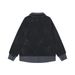 Two-Piece Plaid Patchwork Sweatshirt Niche Paint Splatter Double Layer Turn-Down Collar Pullover Long Sleeve Shirt_viptrois.com