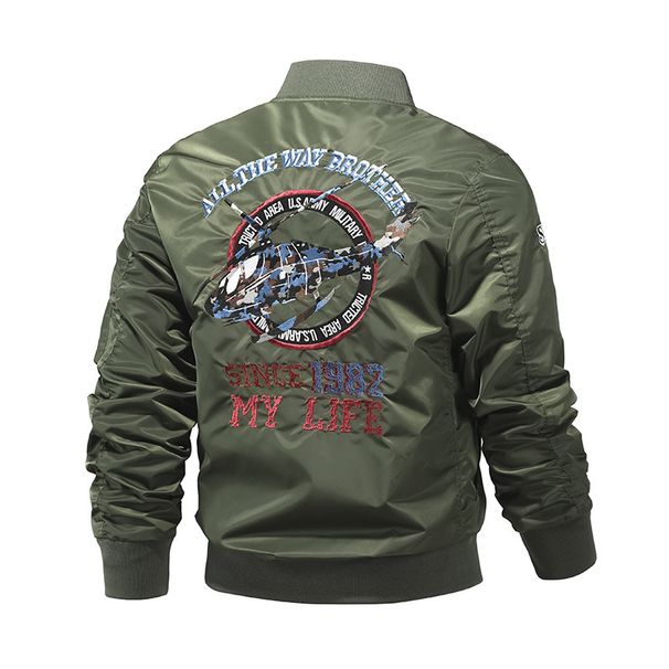 Men's Clothing Autumn And Winter Tough Jacket Supply [cotton / Thin Airplane Embroidered Pilot Jacket Men's Flight Japanese Workwear_viptrois.com