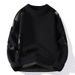 Men's Pullover Crew Neck Ripped Long Sleeve Korean Version Men's Sweater Warm Casual Knitted Sweater_viptrois.com