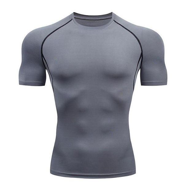 Men's Quick Drying Short Sleeve T-Shirt Space Station Fitness Sports Top Breathable Polyester For Running Training_viptrois.com