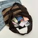 Women's Shoulder Bags A Color-blocking Jacquard Tote Bag, A Simple And Fashionable Knitted Handbag For Women_viptrois.com