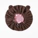 New Adult Nightcap, Cross Border Hot Selling Parent Child Set 3D Nightcap Coral Fleece Double Layer Satin Nightcap_viptrois.com