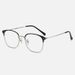 Men's New Fashion Korean Square Literary Metal Flat Mirror Anti Blue Light Glasses Frame Men_viptrois.com