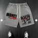 Men's Clothing Men's Distressed Washed Beach Shorts Street Style Printed Five Point Pants Money Pattern Ready_viptrois.com