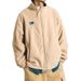 Autumn And Winter Fleece Hoodie Casual Jacket Stand Collar Lambhair Fleece Jacket_viptrois.com