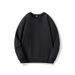 Pure Cotton Crew Neck Sweatshirt Does Not Deform, Long Staple Cotton Terry Drops Shoulders, Vintage Jacket With Loose Long Sleeves As A Base_viptrois.com