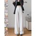 Men's Clothing Spring/Autumn New Women's Casual Pants Flowy Slim Straight Leg Suit Pants Trendy And Versatile Wide Leg Trousers_viptrois.com