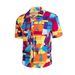 Men's Clothing Floral Print Beach Hawaiian Shirt – Tropical Short-Sleeve Beach Shirt With Quick-Dry Fabric, Vibrant Prints & Oversized Fit (S-5XL)_viptrois.com