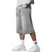 Men's Clothing Men's Unique Straight Leg 6 Point Denim Mid Length Shorts Street Style Trendy And Versatile For Formal & Casual_viptrois.com