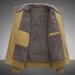 Warm Cotton Clothing Men's Lamb's Wool Jacket Autumn Winter Solid Color Fleece Workwear Plus Size Outdoor Travel Lapel Coat Men_viptrois.com