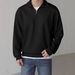 Men's Clothing Loose Zipper Long Sleeved Jacket Corduroy Zip-Up Hoodie - Oversized Casual Jacket For Urban Streetwear (Black, Beige, Gray, Caramel)_viptrois.com