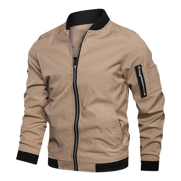 Spring And Autumn Men's Jacket Korean Version Of The Trend Loose Fat Autumn And Winter Casual Baseball Jacket Men_viptrois.com