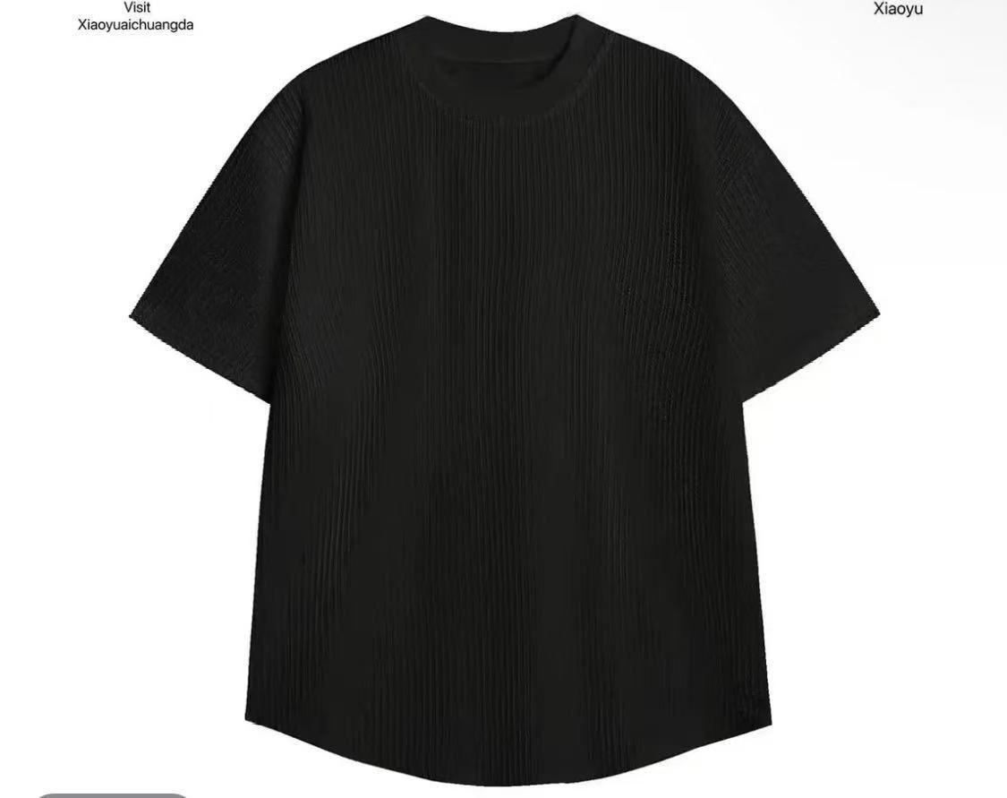 Summer Minimalist Outfit Set – Lightweight Cotton-Blend Relaxed T-Shirt & Straight-Leg Pants (Black/White, S-3xl)_viptrois.com