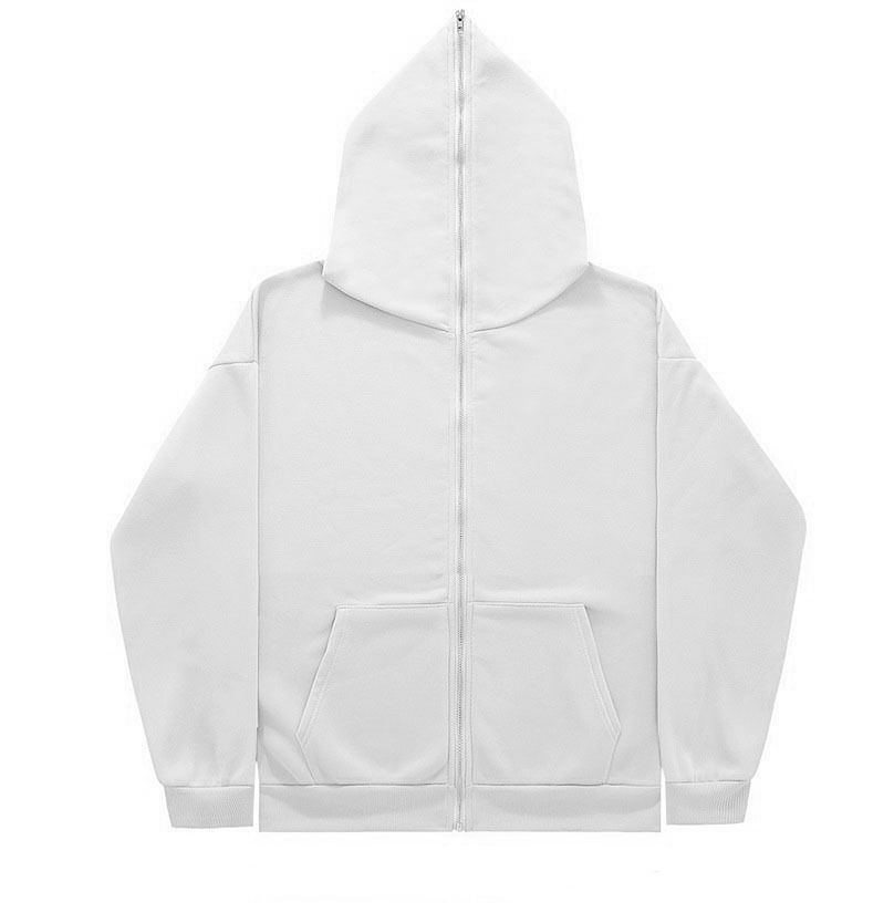 Men's Clothing Cardigan Hoodies Full Face Zipper Sweatshirt Plain Hoodies_viptrois.com