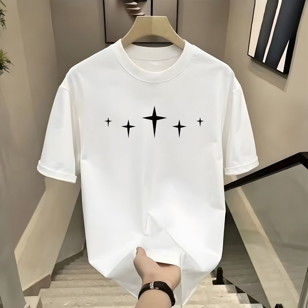 Men's Clothing Summer Cotton Short Sleeved T Shirts For Men Trendy T Shirts For Teenagers Versatile Fashion Bottoming Shirts For Couples Tops Ins_viptrois.com