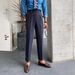 Men's Clothing Drape High Waist Straight Pants Autumn Casual Trendy Trousers_viptrois.com
