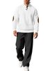 Men's Clothing New European And American Men's Casual Trousers Stand Collar Versatile Jacquard Pit Stripe Knitted Sweater Autumn Suit_viptrois.com
