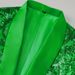 Men's Clothing Solid Color Fashion Sequins Slim Long Sleeved Youth Green Fruit Collar Casual Suit Jacket_viptrois.com