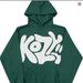koz Korean Style Autumn Winter New Cartoon Dog Versatile Personality Printed Hoodie Sweatshirt_viptrois.com