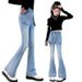 151 Beaded Pocket Diamond Bell Bottoms New Children's Miscellaneous European And American Jeans_viptrois.com