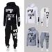 Men's Clothing Spring And Autumn Casual Digital Printing Sweatshirt And Sweatpants Personalized Foreign Trade New Suit_viptrois.com