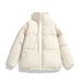 Unisex Oversized Padded Coat With Stand Collar - Thickened Winter Jacket For Men & Women, Loose Fit Warm Quilted Parka (Sizes M To 8XL)_viptrois.com