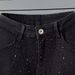 Men's Clothing high street slim jeans Internet celebrity starry sky hot diamond black versatile small feet men's brand starry sky pants_viptrois.com