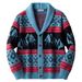 Loom Autumn Winter Men's European And American Cross-Border Heavy Jacquard Knit Jacket Thickened Cardigan Sweater SY0173_viptrois.com