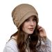 Women's Hats New Winter Knitted Wool Hat For Women Warm Large Head Circumference Fashionable All Match Winter Pile Hat_viptrois.com