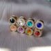 Unisex Fashion scarf buckle full of diamond stars circular creative jewelry magnetic gauze scarf buckle_viptrois.com