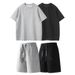 Men's Clothing Casual Sports Suit Men's Summer New Heavyweight Men's Clothing Trendy Brand Half Sleeved Men's Short Sleeved T Shirt Men's Trend_viptrois.com