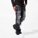 Men's Clothing New Men's Denim Straight Pants Street Fashion Ins Popular Stretch Patch Denim Straight Pants_viptrois.com