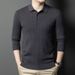 Collar Button Knit Sweater For Autumn And Winter With Core Spun Yarn, Men's Sweater And Sweater_viptrois.com