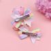 A Pair Of Girls' Fishtail Bow Hairpins, Baby Rainbow Cloud Bangs Clips, Polka Dot Thread Ribbon Hairpins_viptrois.com