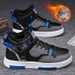 Winter Fleece Lined Warm Thickened 2024 New High-top Sneakers Men's Northeast Cotton Shoes Martin Snow Boots_viptrois.com