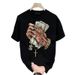 Men's Clothing new European and American men's hot selling trendy printed pure cotton round neck short sleeved T shirt_viptrois.com