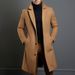 Loom Loom Cross-Border New Men's Solid Color Lapel Single-Breasted Trench Coat In Stock Multi-Color European And American_viptrois.com