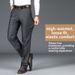 Men's Casual Quick Drying Thin Dress Pants Summer Loose Straight Leg Sports Business Formal Work Youth_viptrois.com