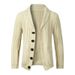 Pure Foreign Trade Cross-Border Autumn Winter Coat European Size Men's New Cardigan Twisted Long Sleeve Top Thickened Knitted_viptrois.com