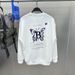 Spring and Autumn Original Men's Butterfly Round Neck Pullover Sweater Couple Fashion Casual White Sweater Trend B1CRE1230_viptrois.com