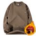 ** Austrian Fleece Waffle Integrated Fleece Sweater Men's Fleece Thickened Crew Neck Thermal Bottoming Shirt **_viptrois.com